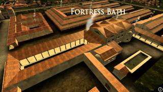 Animation of ancient Roman Fort in Caerleon Wales [upl. by Newlin872]