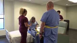 Physical Therapy Transfer Training  How To Transfer From Wheelchair To Bed [upl. by Buerger]