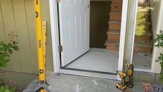 Jeld Wen Front Door Installation  Really crappy products and craftsmanship PART 1 [upl. by Jordans60]