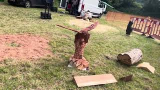 A fabulous range of wooden sculpture at Caerleon festival 2024 [upl. by Nylear]