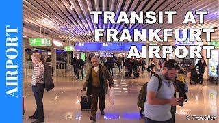 TRANSIT WALK AT FRANKFURT Airport FRA Terminal 1  Connection Flight Transfer Arriving amp Departing [upl. by Oler]